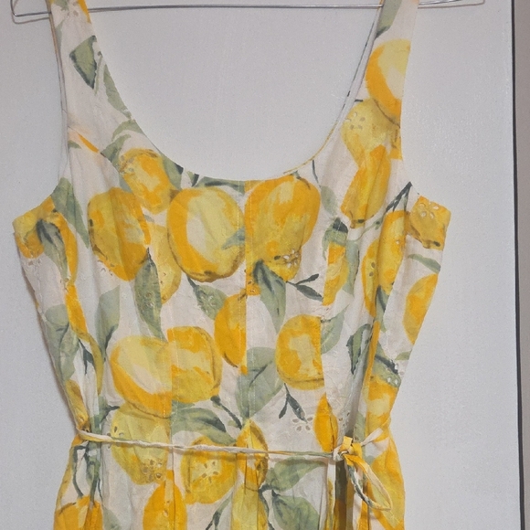 Pappagallo Lemon Print Midi Dress - Picture 5 of 9